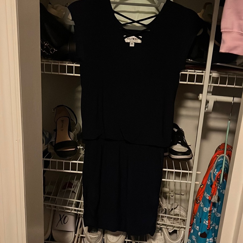 Hollyworld navy dress